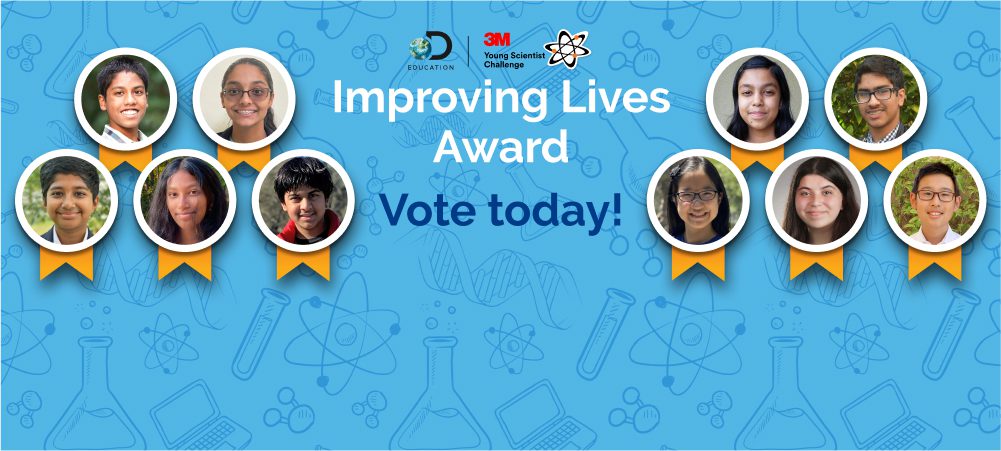 Voting Now Open to Nominate 3M Young Scientist Challenge Finalist for Improving Lives Award